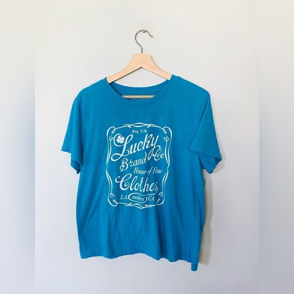Lucky brand | blue logo t-shirt